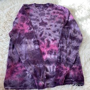 Tie-dye long sleeve shirt